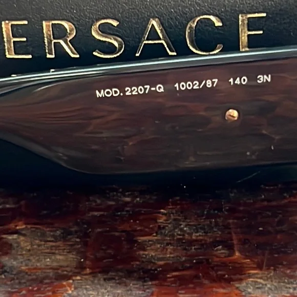 Versace Black and Gold Men's Sunglasses - Picture 11 of 14